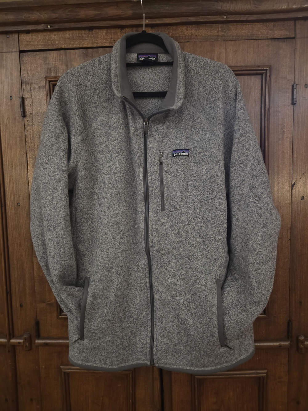 Patagonia Men's Heather Gray Full-Zip Fleece Jacket
